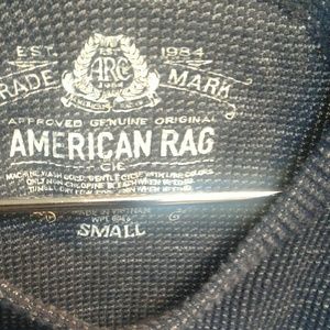 American Rag Tops - American Raglan Denim Look Top EUC American Rag Tops - American Raglan Denim Look Top EUC